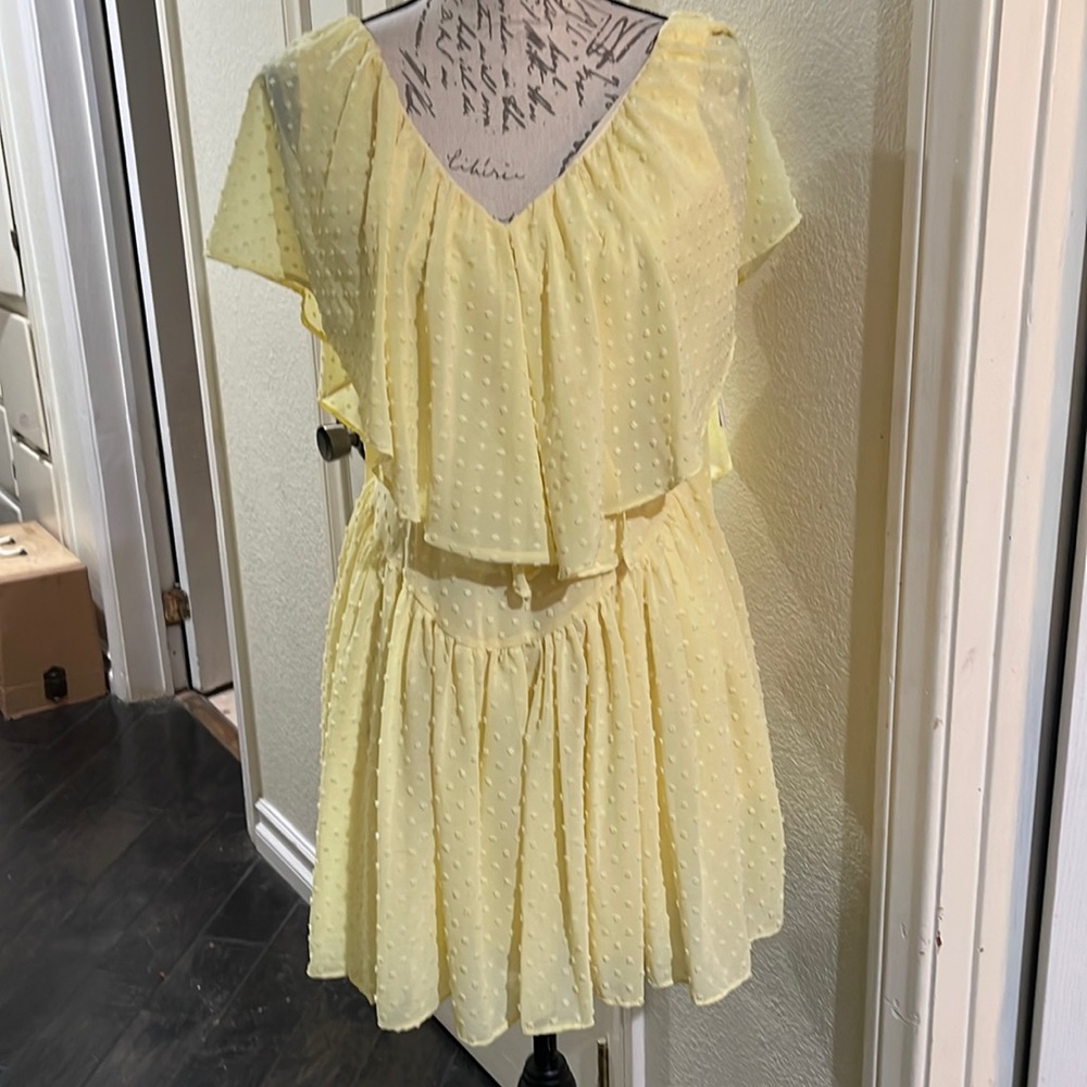 Yellow dress by nasty gal collection size 2